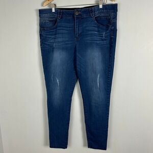 Democracy Ab Solution Blue Jeans Womens Size 18 Ab Technology Stretch Denim Slim